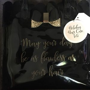 Plastic makeup/shower bag